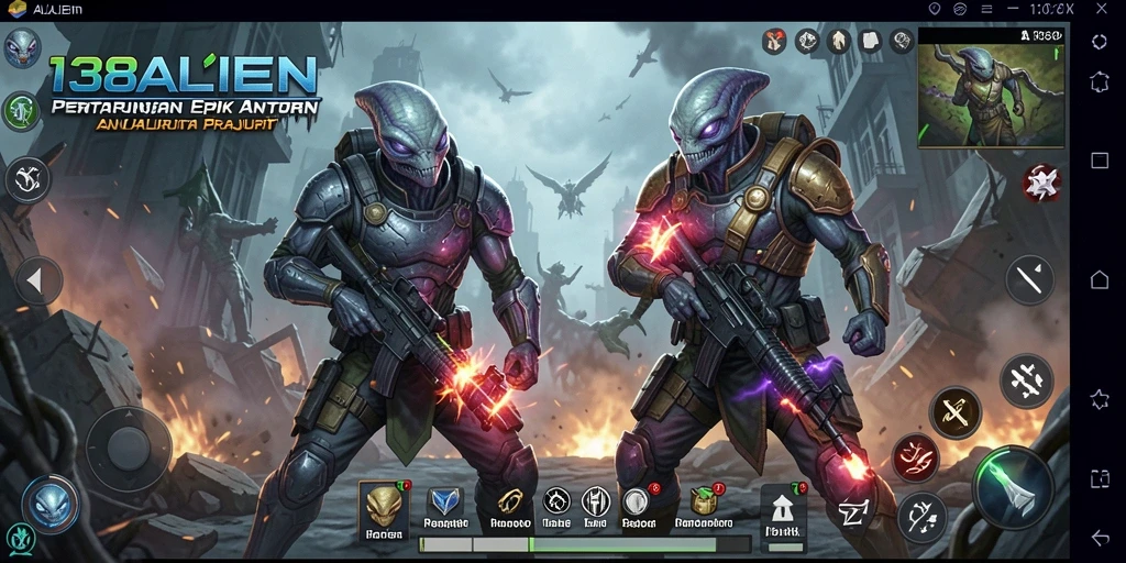 Tampilan aksi pertarungan sengit di 138ALIEN.