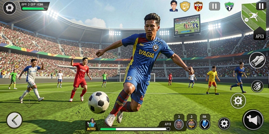 Gameplay seru API33 dengan aksi olahraga yang mendebarkan.