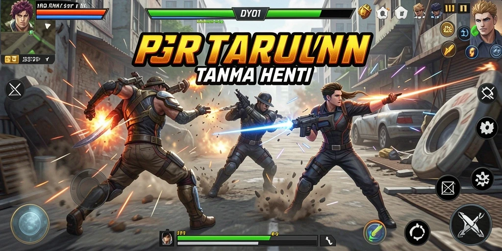 Tampilan gameplay aksi DY01 yang mendebarkan.