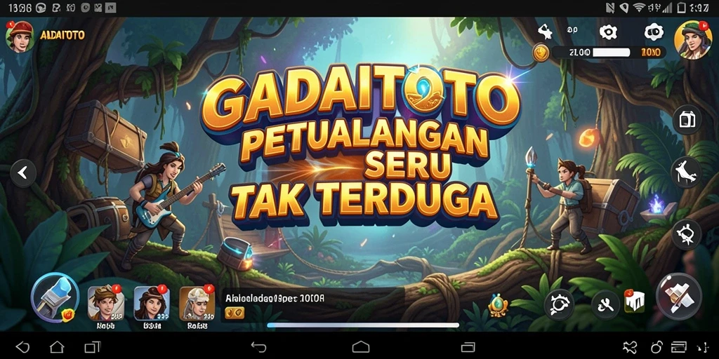 Tangkapan layar GADAITOTO dengan pemandangan petualangan yang menarik.