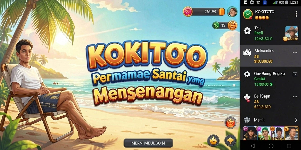Gameplay KOKITOTO yang penuh warna dan menarik.
