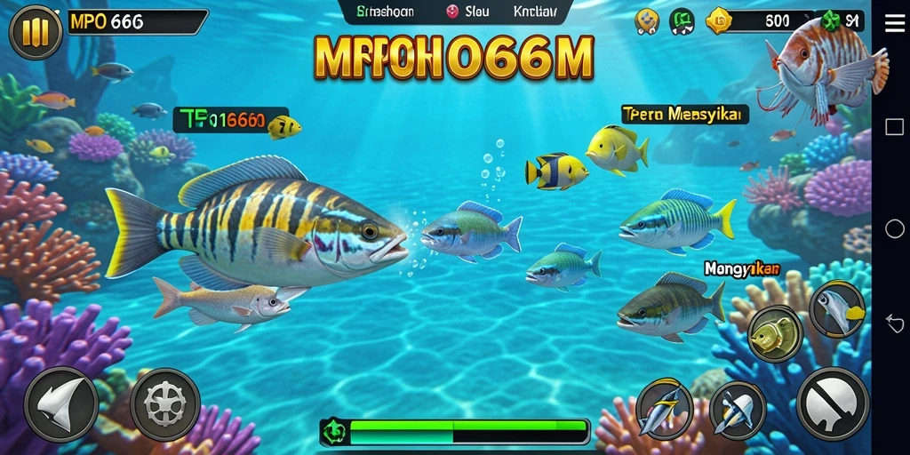 Tampilan gameplay MPO666 yang seru dan penuh aksi Tembak Ikan.