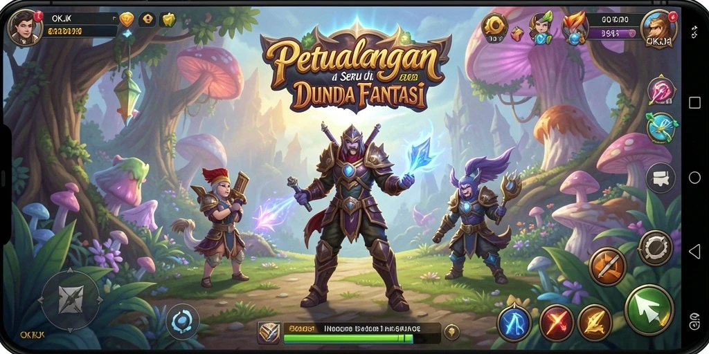 Tampilan gameplay OKJK dengan grafik menakjubkan dan action seru.