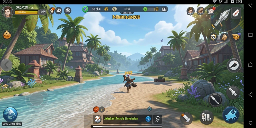Tampilan gameplay menarik di ORCA128 yang menggambarkan simulasi mendalam.
