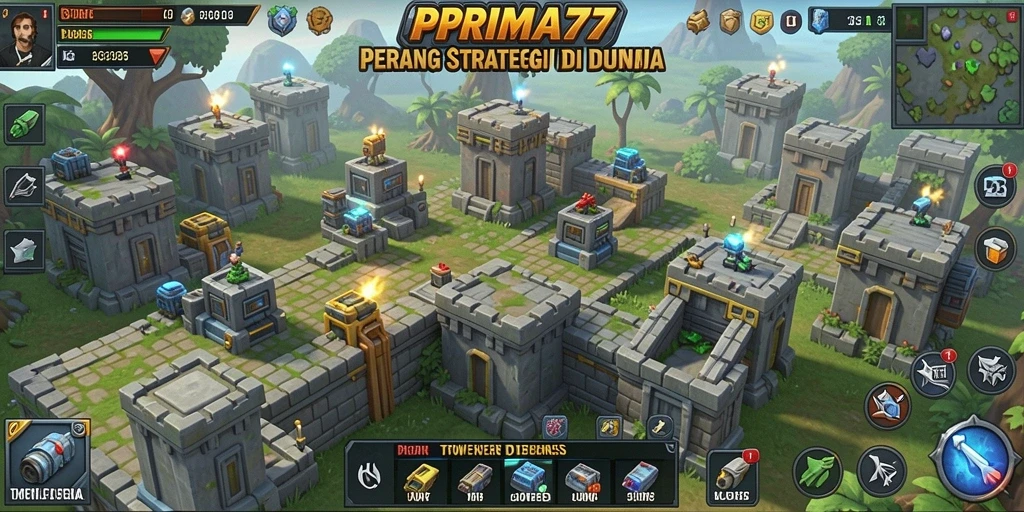 Grafis menawan dan strategis dalam gameplay Tower Defense.