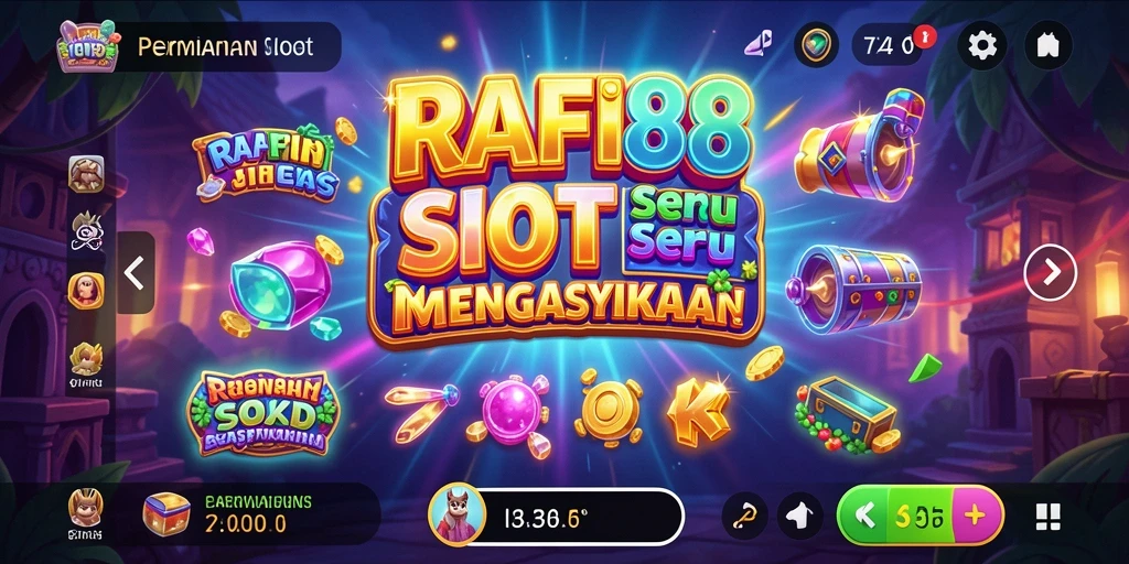 Screenshot dari gameplay seru di RAFI88, menunjukkan tema slot yang menarik.