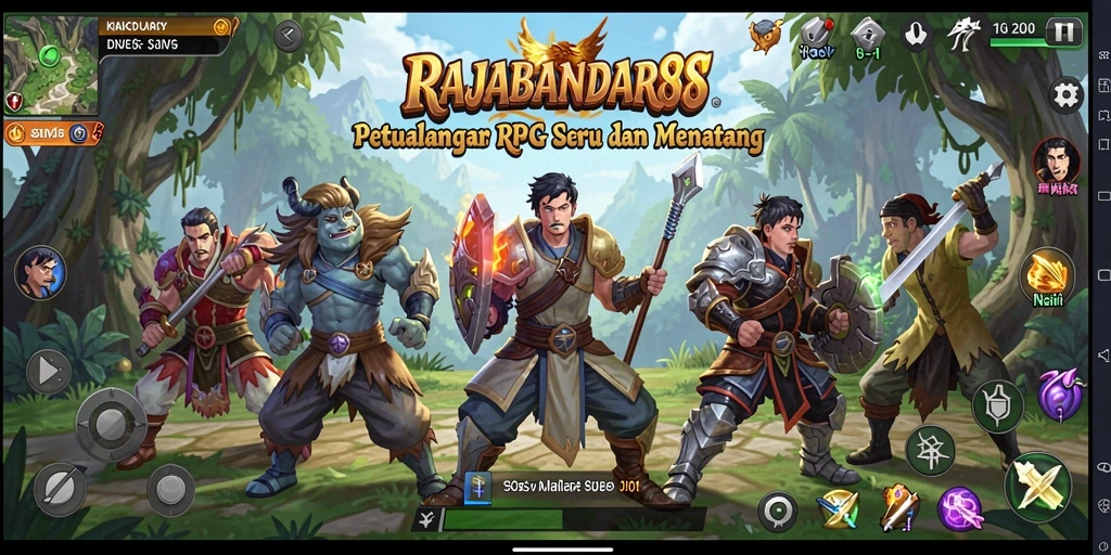 Tangkapan layar menunjukkan pertarungan epik di dunia <strong>RAJABANDAR88</strong>.