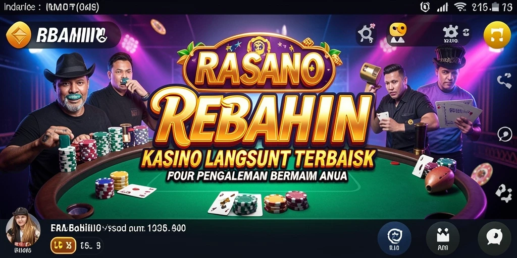 Tampilan gameplay Live Casino REBAHIN yang menarik dan interaktif.