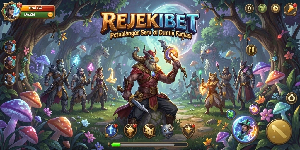 Tampilan gameplay seru dari REJEKIBET di dunia RPG.