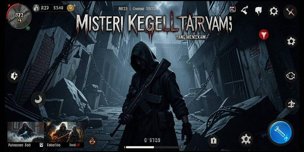 Tampak menyeramkan dari gameplay RR33 dengan suasana kegelapan.