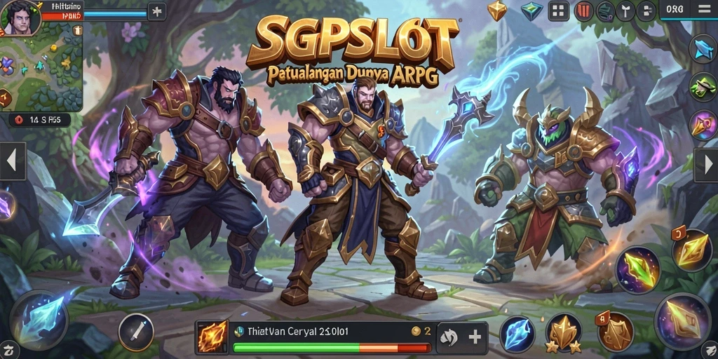 Tangkapan layar SGPSLOT menampilkan aksi seru dalam gameplay ARPG.