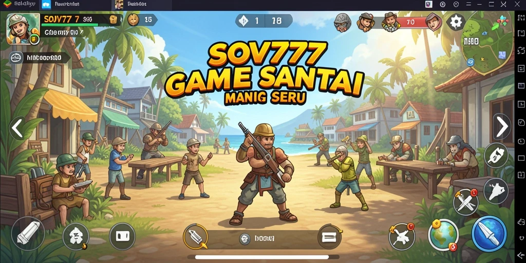 Tangkapan layar SOV777 menunjukkan gameplay yang seru dan penuh warna.