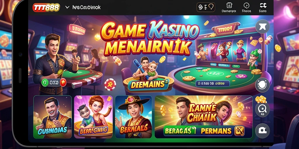 Screenshot gameplay menarik dari TTT888 dengan tampilan Kasino.
