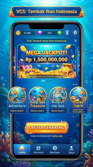 Tampilan utama aplikasi vc5 yang menarik dan mudah dinavigasi.